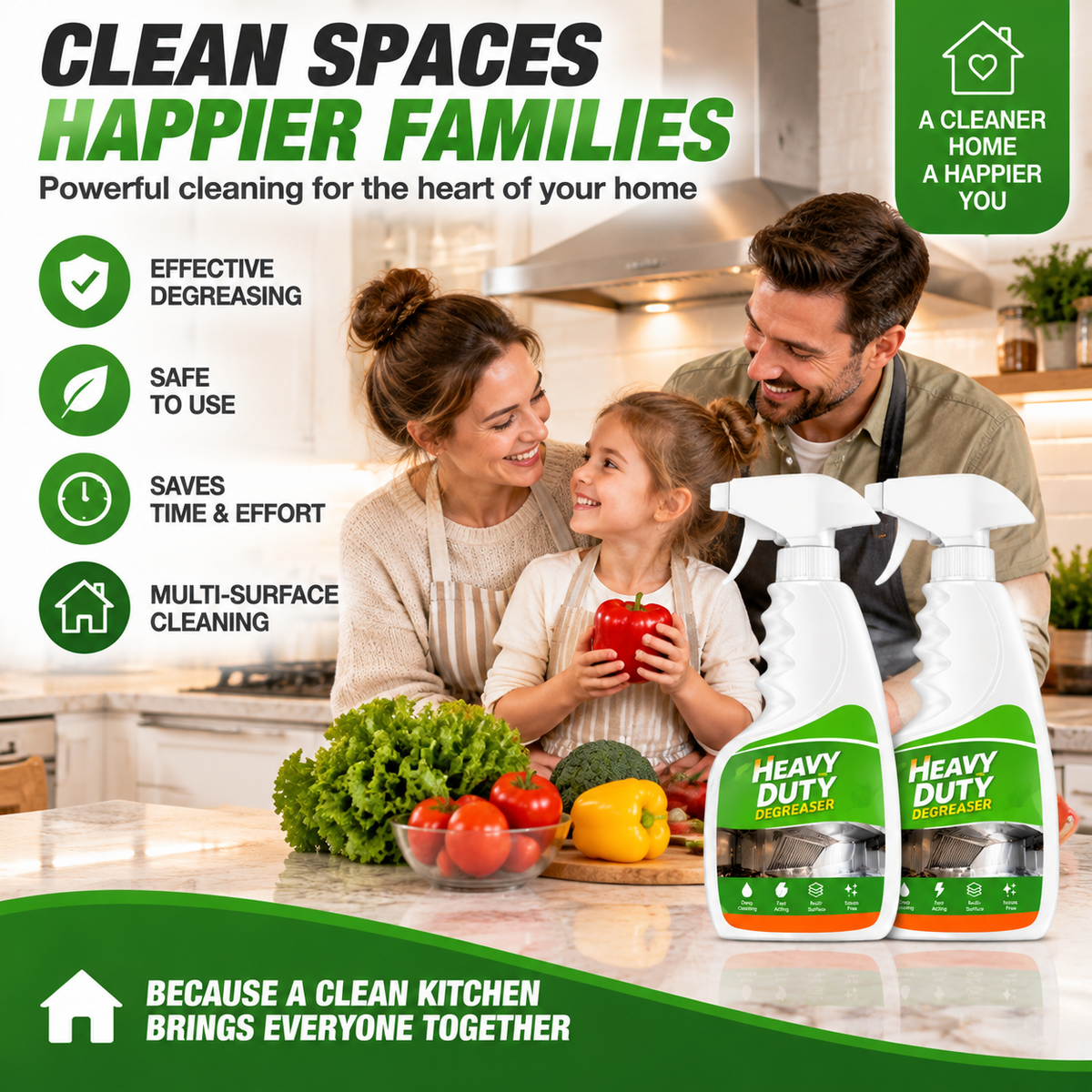 ⏳LAST DAY DEAL — BUY 1 GET 1 FREE!🧽 Heavy Duty Kitchen Degreaser Spray