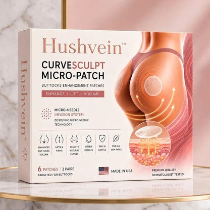 Hushvein™ CurveSculpt Micro Patch Sculpt Firm Smooth Lower Body Curves Micro-Needle Infusion System