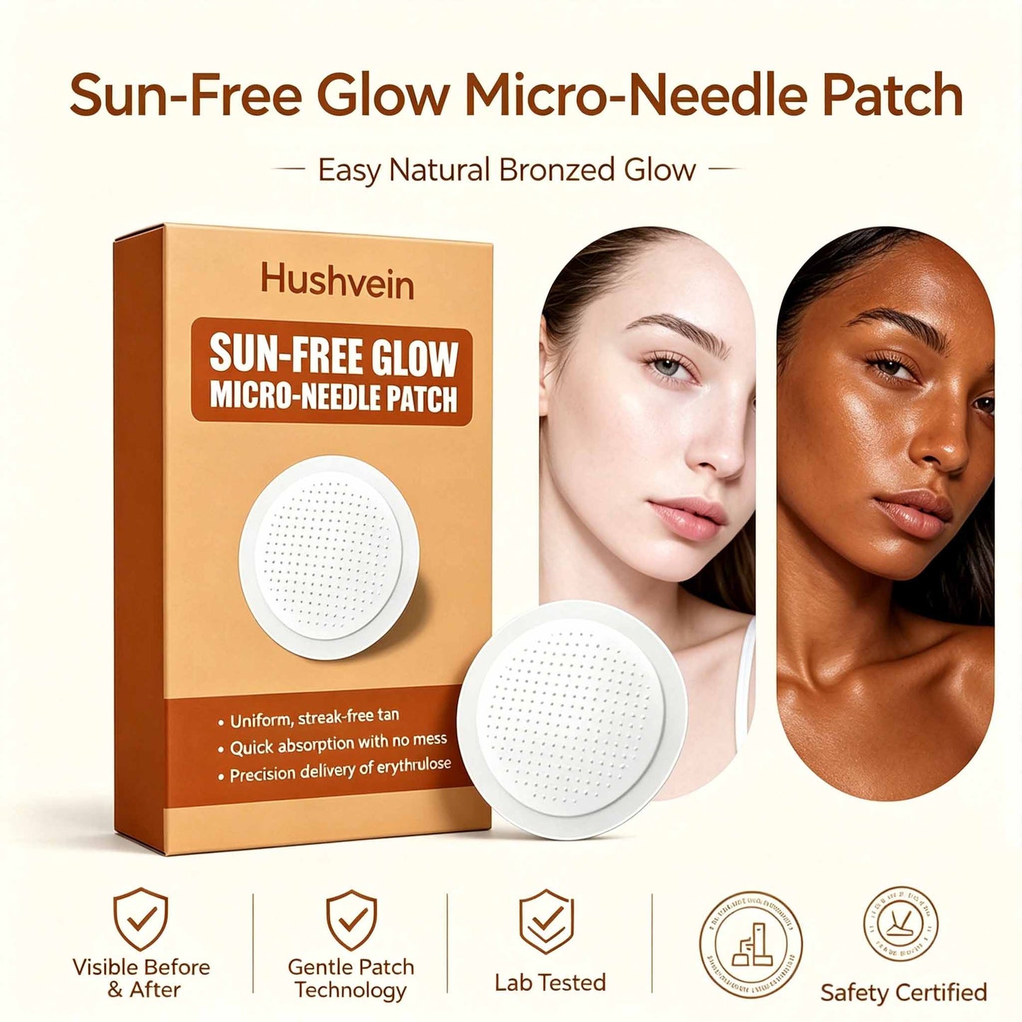 Hushvein™ Gives You A Real 14-Day Tan Without The Sun