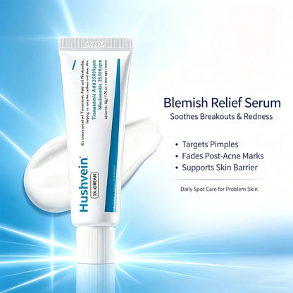 Hushvein TX Cream 50ml, Tranexamic Acid & Niacinamide Dark Spot & Hyperpigmentation Care– Fades Breakouts & Restores Skin