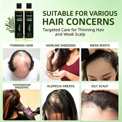 Hushvein Rosemary Shampoo for Men & Women – Clinically Proven to Reduce Thinning & Boost Growth