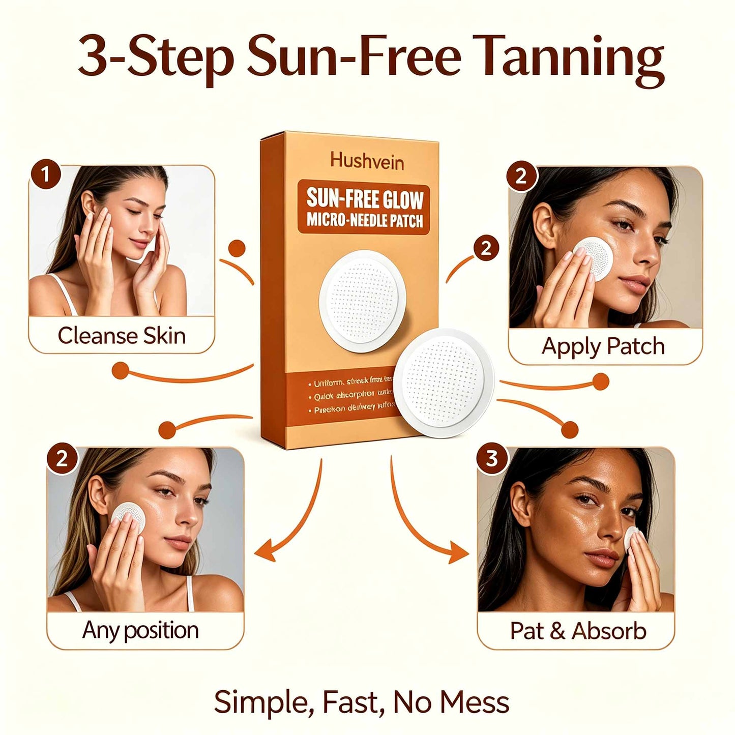 Hushvein™ Gives You A Real 14-Day Tan Without The Sun