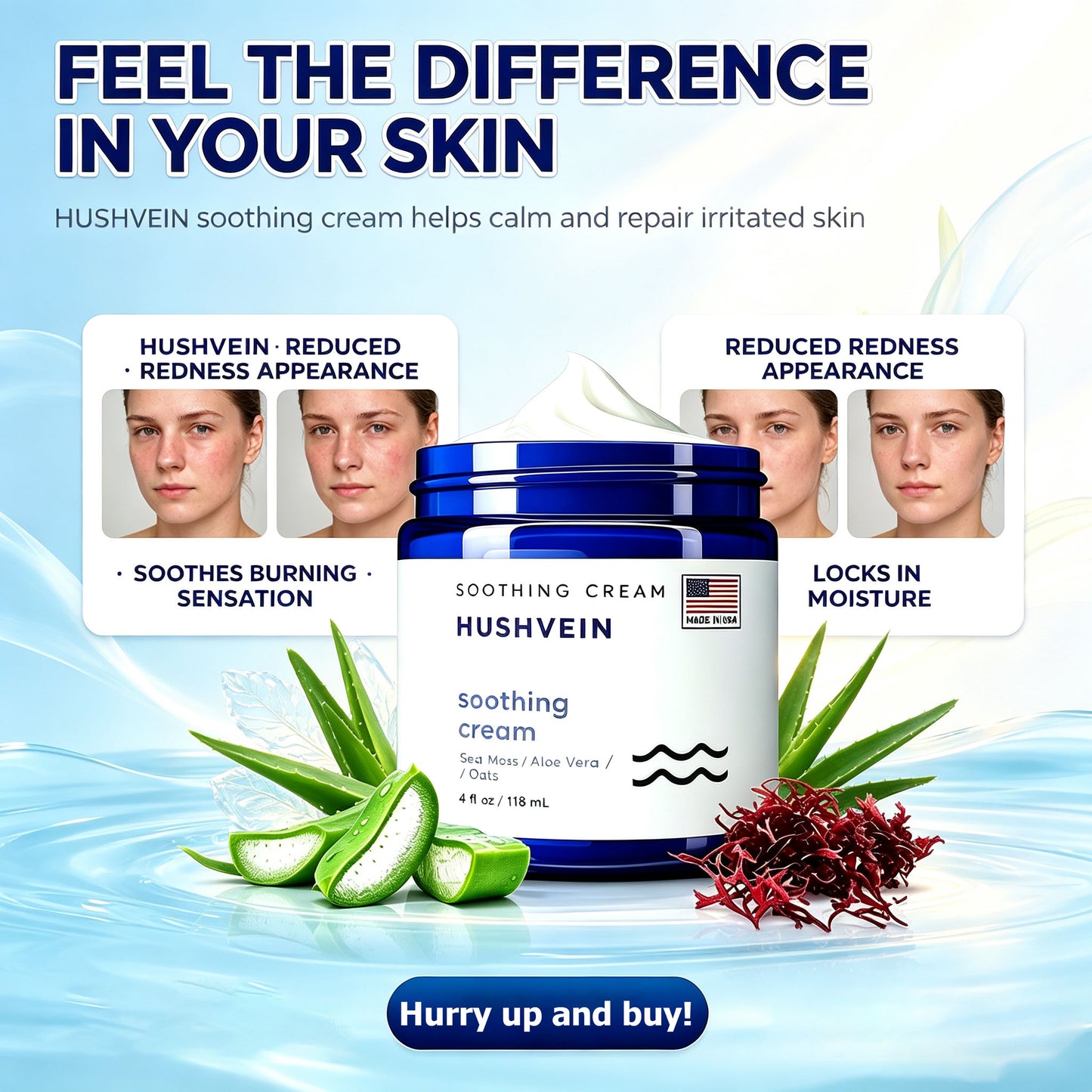 HUSHVEIN™ Intensive Sea Moss Soothing Cream