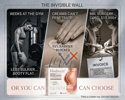 Hushvein™ CurveSculpt Micro Patch Sculpt Firm Smooth Lower Body Curves Micro-Needle Infusion System