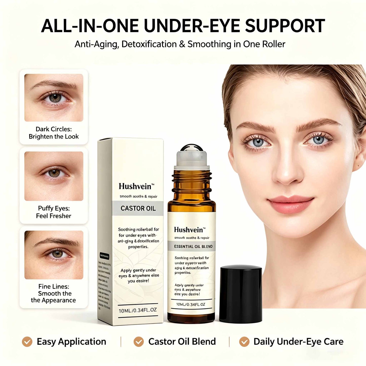 Hushvein™: The Instant Eye Lift That Doesn't Betray You When You Smile