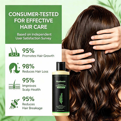Hushvein Rosemary Shampoo for Men & Women – Clinically Proven to Reduce Thinning & Boost Growth
