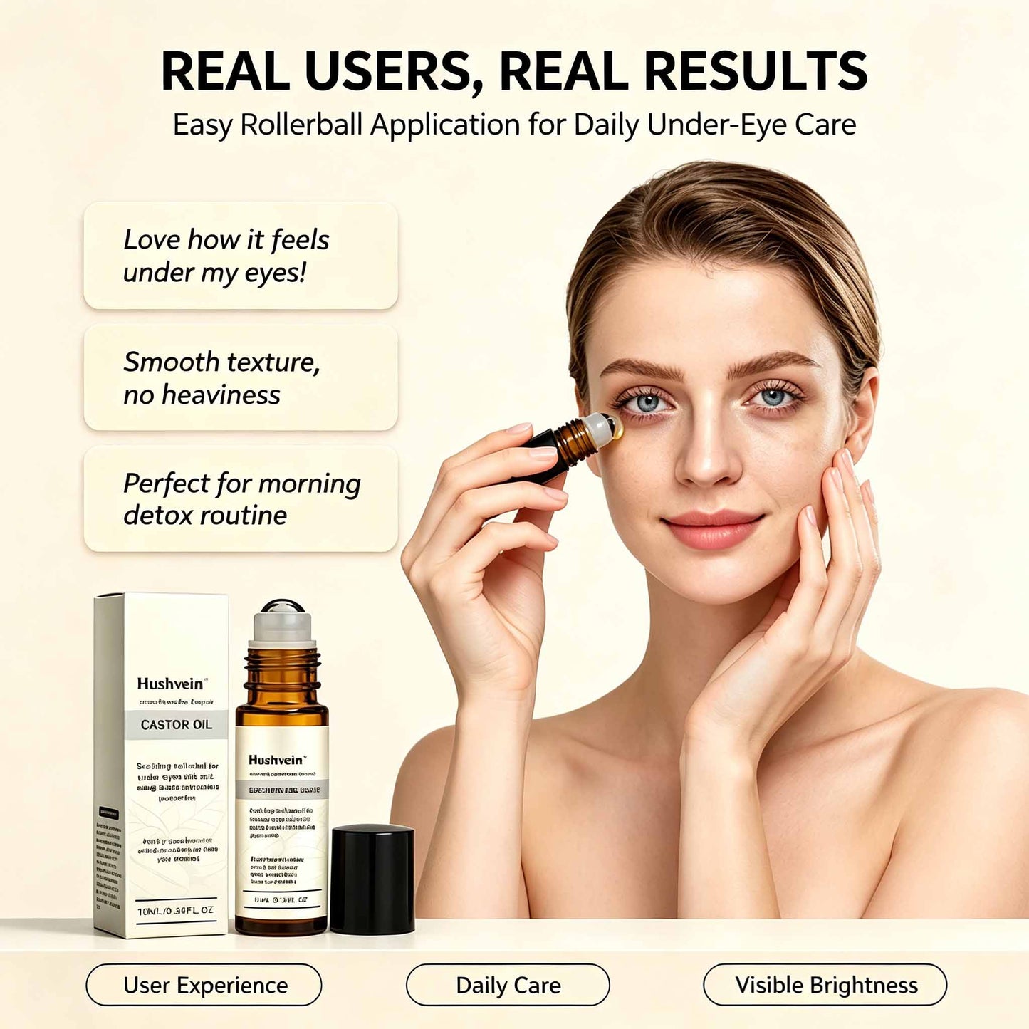 Hushvein™: The Instant Eye Lift That Doesn't Betray You When You Smile