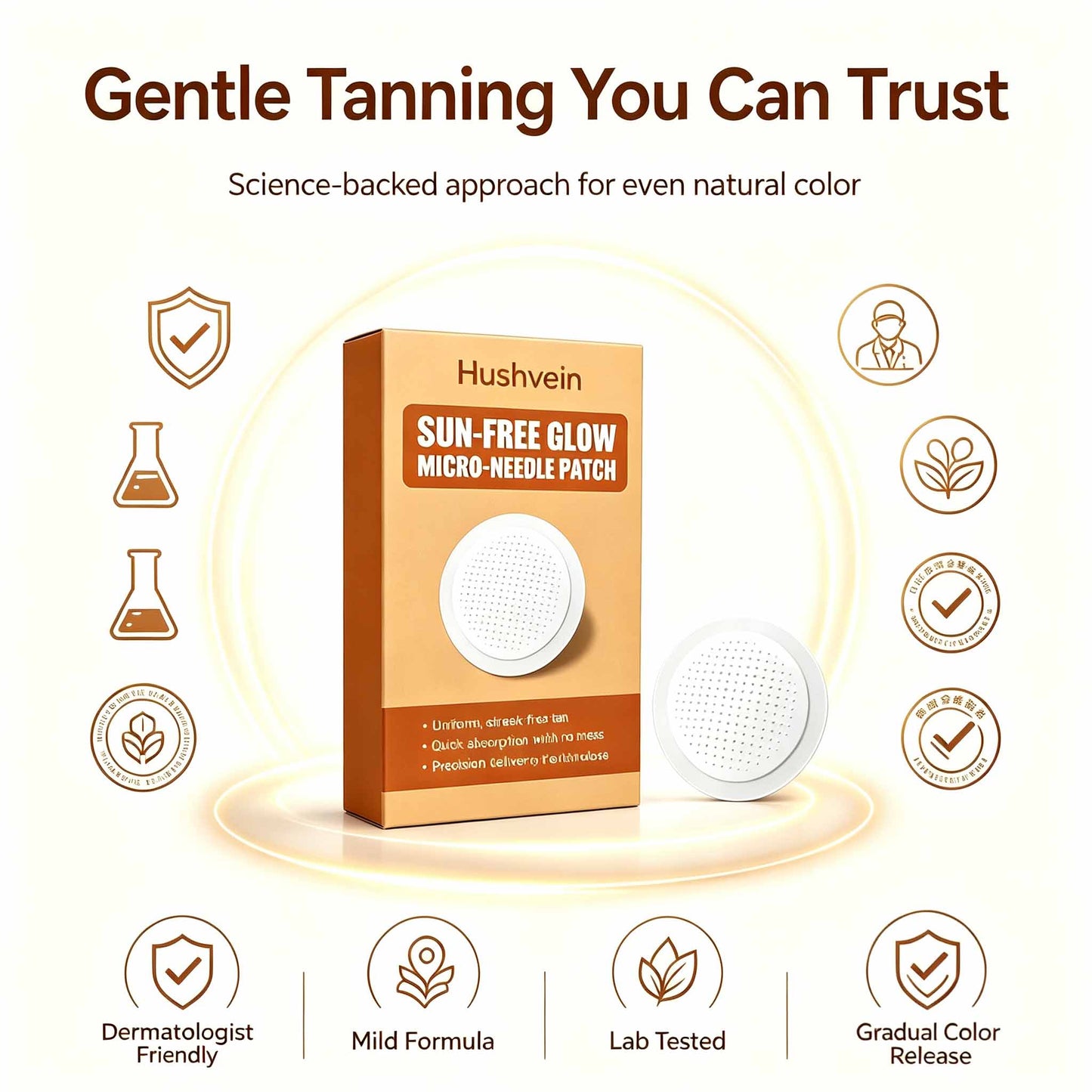 Hushvein™ Gives You A Real 14-Day Tan Without The Sun