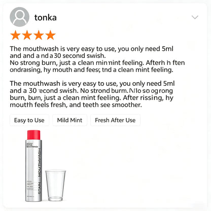 Hushvein Bright White Mouthwash——FDA-approved，Gentle whitening & revealing your brighter smile.