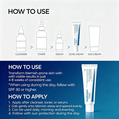 Hushvein TX Cream 50ml, Tranexamic Acid & Niacinamide Dark Spot & Hyperpigmentation Care– Fades Breakouts & Restores Skin