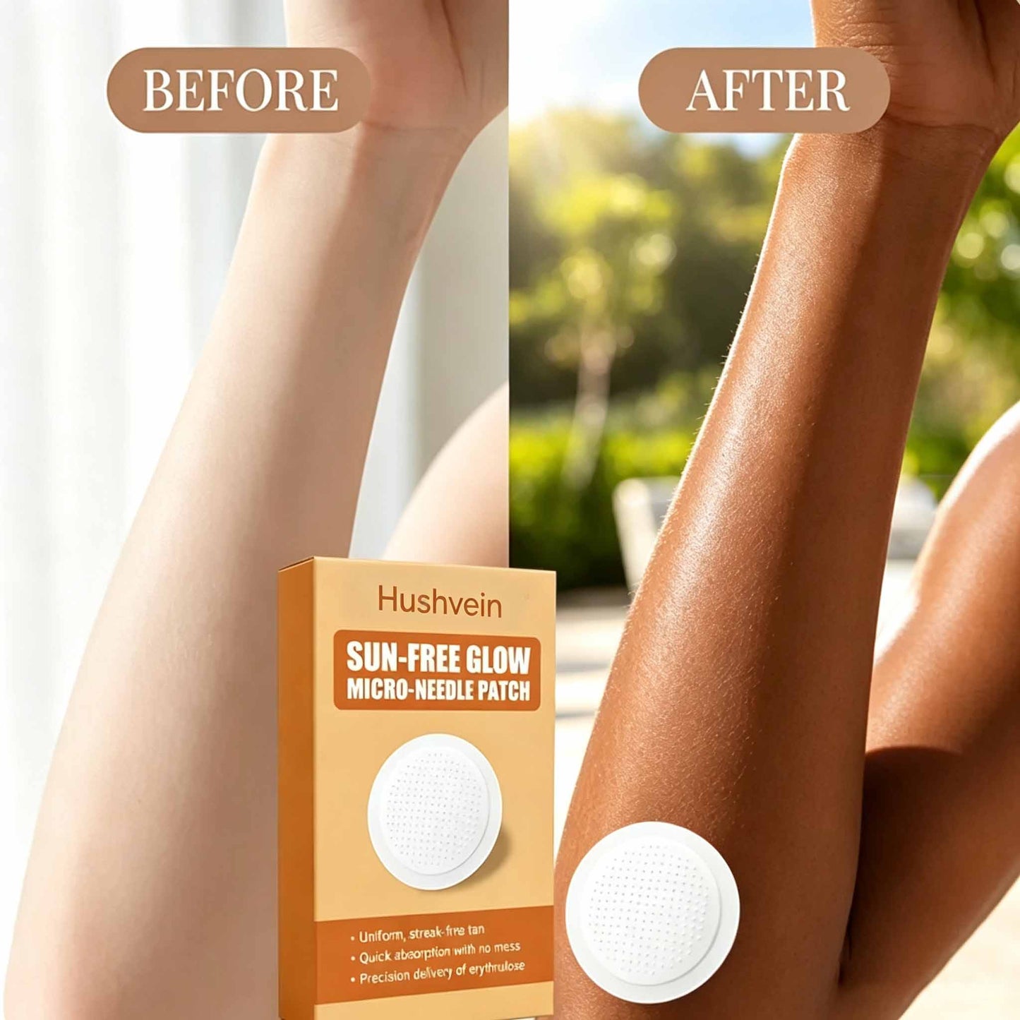 Hushvein™ Gives You A Real 14-Day Tan Without The Sun