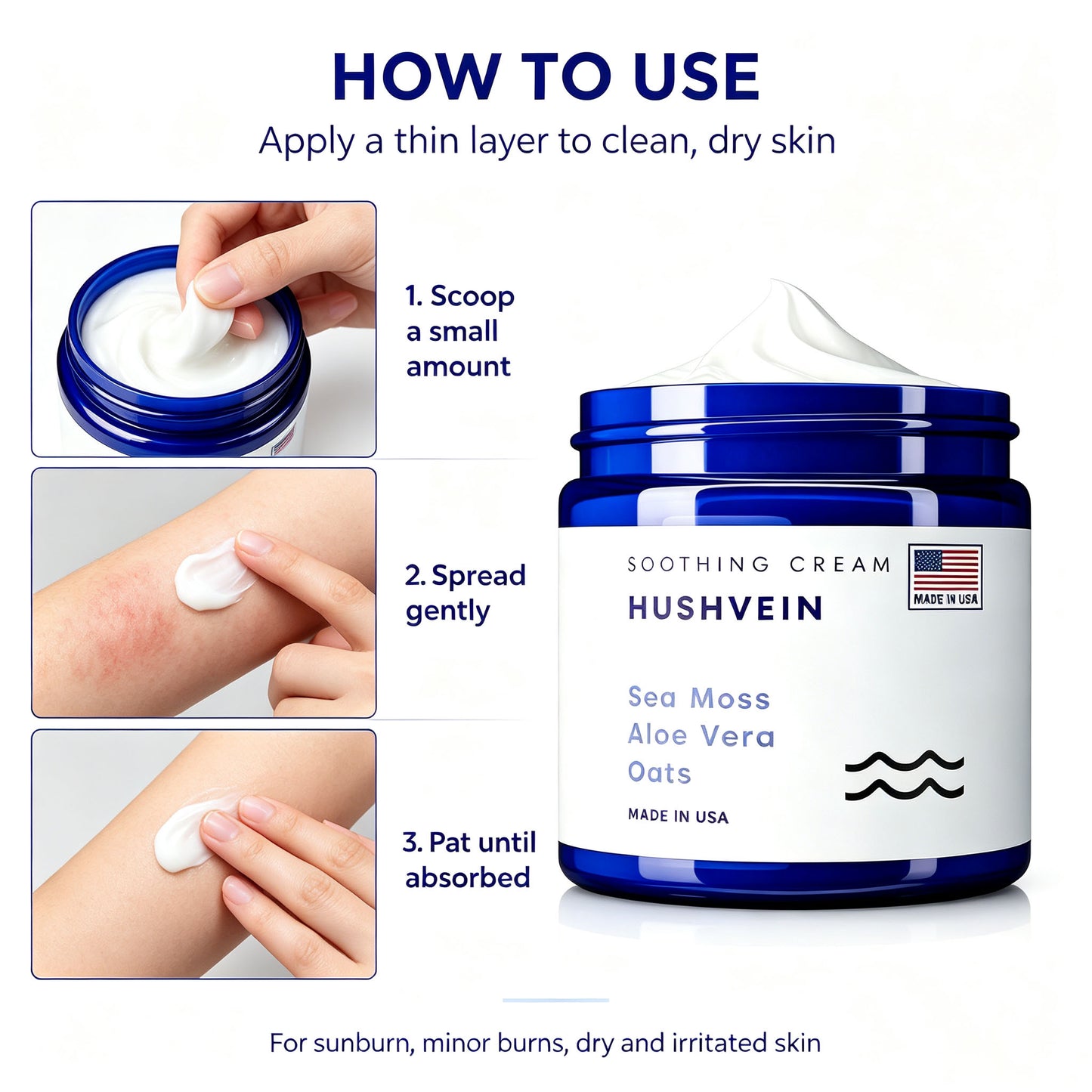 HUSHVEIN™ Intensive Sea Moss Soothing Cream