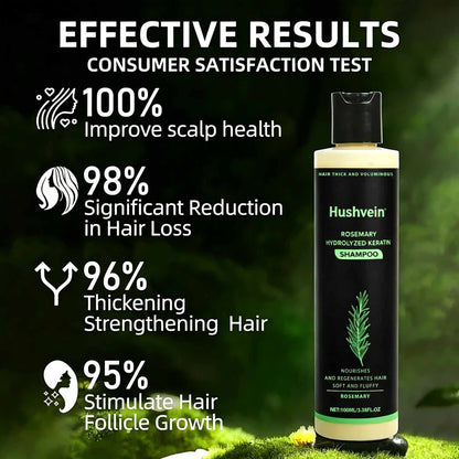 Hushvein Rosemary Shampoo for Men & Women – Clinically Proven to Reduce Thinning & Boost Growth