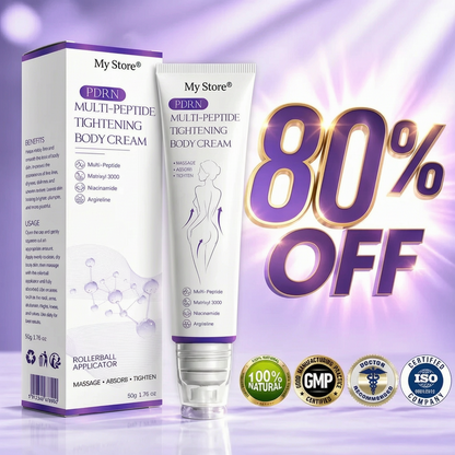 Hushvein Multi-Peptide Massaging Body Roller Cream- Anti-aging, Hydrating, Skin Firming & Lifting, Skin Repair, Even Tone, Acne and Dark Spot Treatment, Wart and Mole Removal, and Psoriasis Relief.