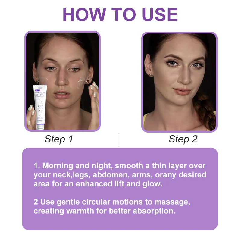 Hushvein Multi-Peptide Massaging Body Roller Cream- Anti-aging, Hydrating, Skin Firming & Lifting, Skin Repair, Even Tone, Acne and Dark Spot Treatment, Wart and Mole Removal, and Psoriasis Relief.