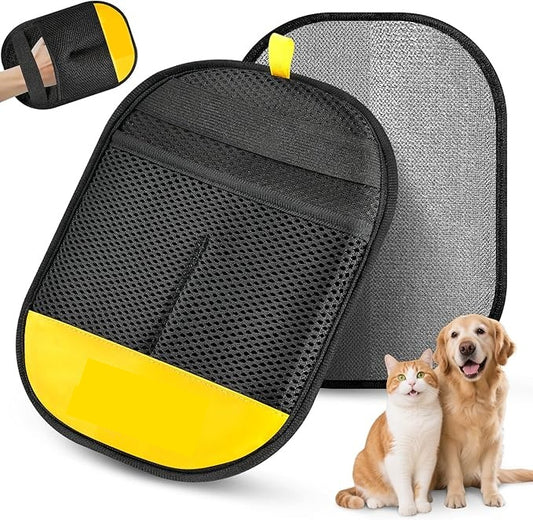 Pet Hair Removal Glove for Dog & Cat, Reusable Electrostatic Pet Hair Glove | Pet Hair Remover Tool for Clothing, Couch, bed, Carpet, Car Seat, Quickly & Easily Pet Hair Remover Glove