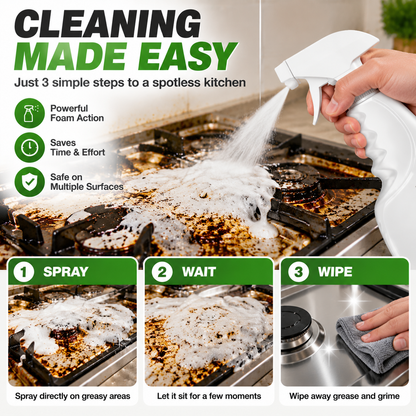 ⏳LAST DAY DEAL — BUY 1 GET 1 FREE!🧽 Heavy Duty Kitchen Degreaser Spray
