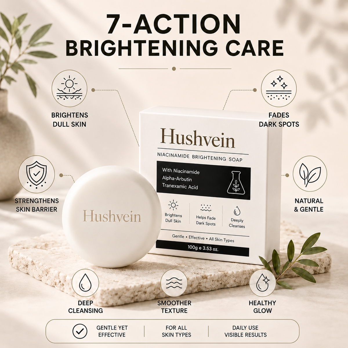 Niacinamide Skin Brightening Soap melasma dark spots freckle