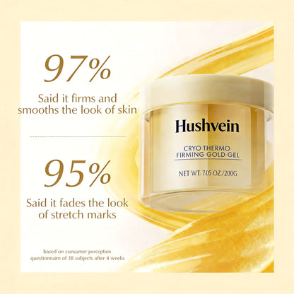 Hushvein Tightening Burn Gold Massage Cream& 15-Day Fast-Acting Anti Cellulite Sculpting | Cryo Thermo cellulite remover for legs ,Belly & Arm| WELLENESS，Refreshing Formula | Unisex Body Contouring Treatment for Men & Women |200 G