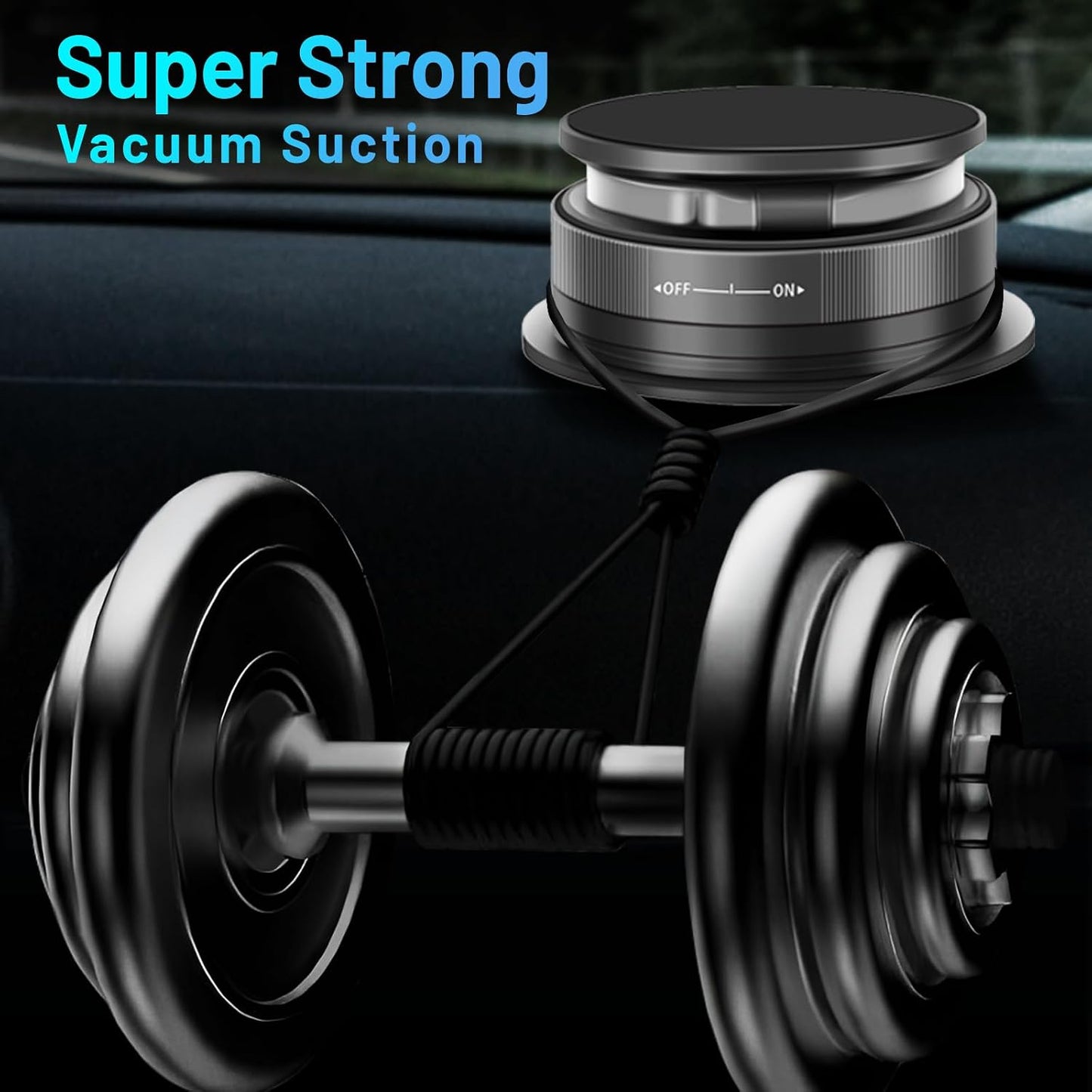 Magnetic Phone Holder — 360° adjustable, foldable design; suitable for various settings such as vehicles, wooden surfaces, mirrors, and walls.