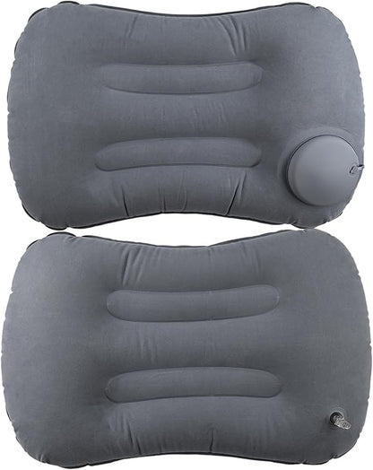 Inflatable Camping Pillow, Ultralight Travel Air Pillows for Camping (Grey)