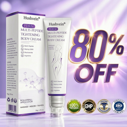Hushvein® Multi-Peptide Massaging Body Roller Cream- Anti-aging, Hydrating, Skin Firming & Lifting, Skin Repair, Even Tone, Acne and Dark Spot Treatment, Wart and Mole Removal, and Psoriasis Relief.