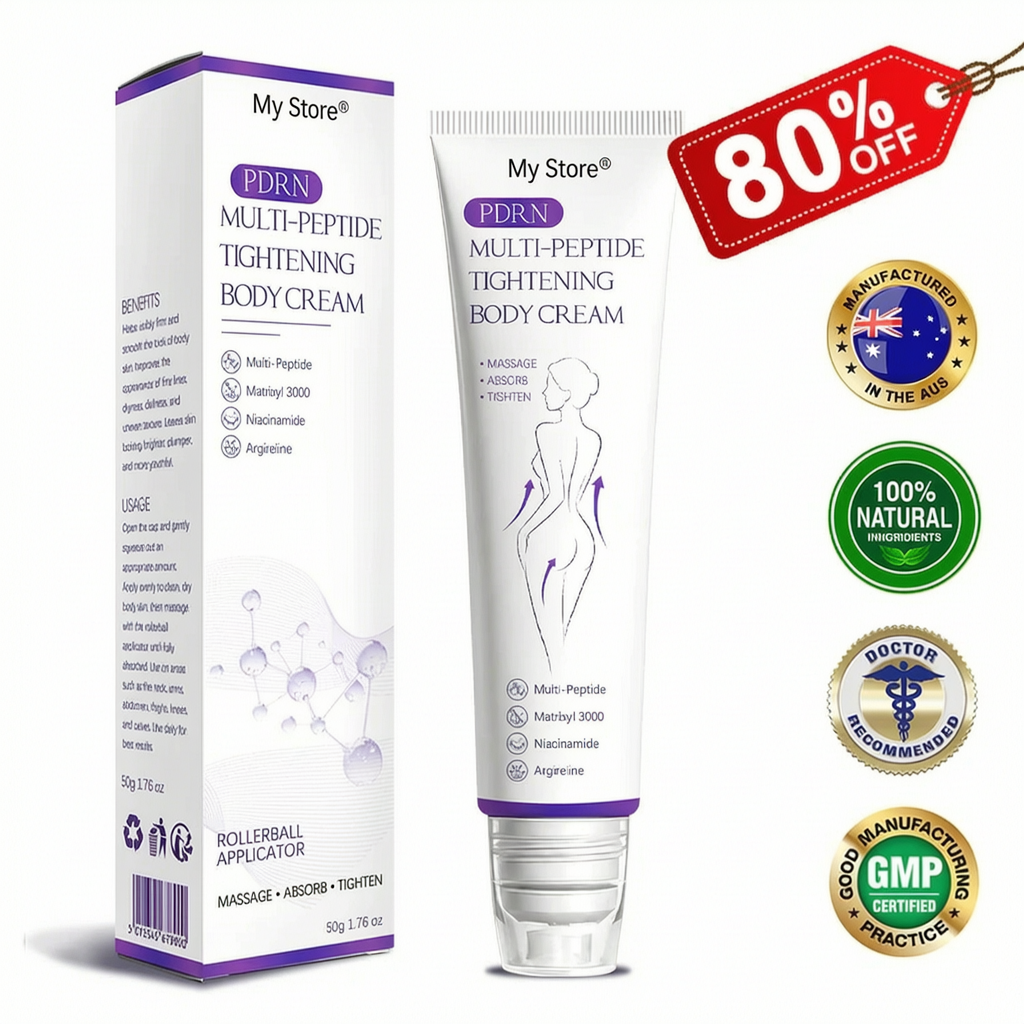Hushvein Multi-Peptide Massaging Body Roller Cream- Anti-aging, Hydrating, Skin Firming & Lifting, Skin Repair, Even Tone, Acne and Dark Spot Treatment, Wart and Mole Removal, and Psoriasis Relief.