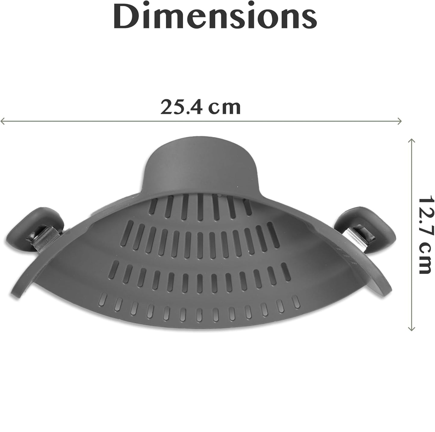 Silicone Clip-On Strainer – Pasta Strainer for Various Pots – Heat-Resistant Colander for Vegetables and Noodles