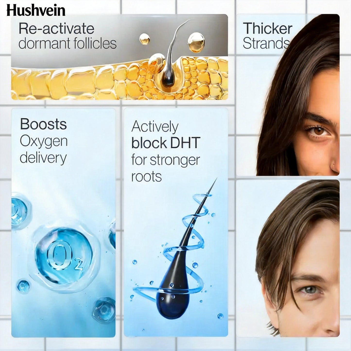 Hushvein Hair Growth Rollon Serum
