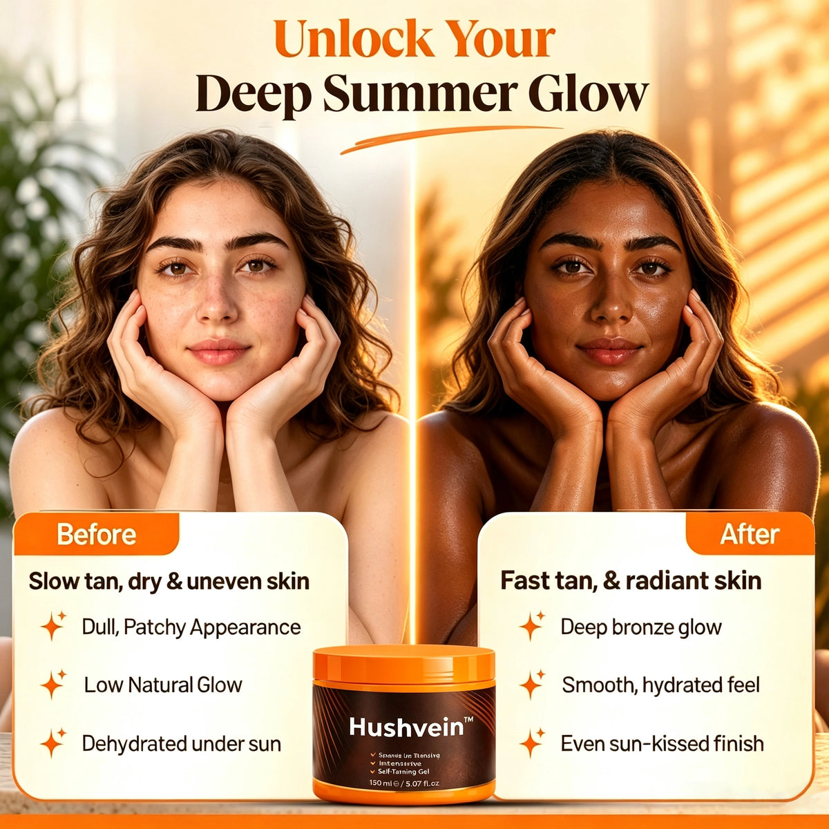 Hushvein™ Intensive Self Tanning Gel